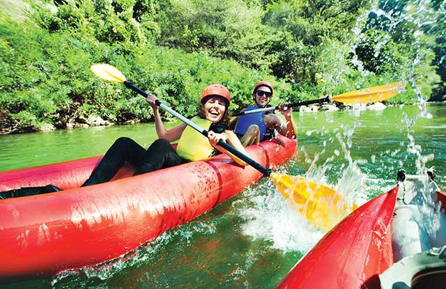 canoë sur les gorges de l'Ardèche